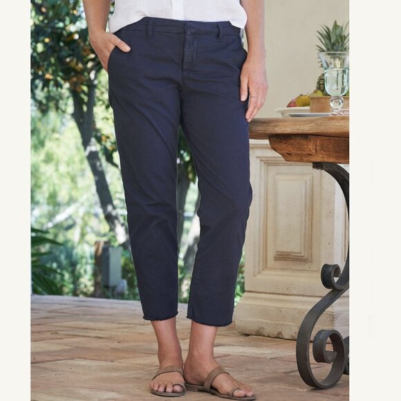 Frank & Eileen WICKLOW The Italian Performance Twill Size 10 Vintage Navy - Picture 1 of 16